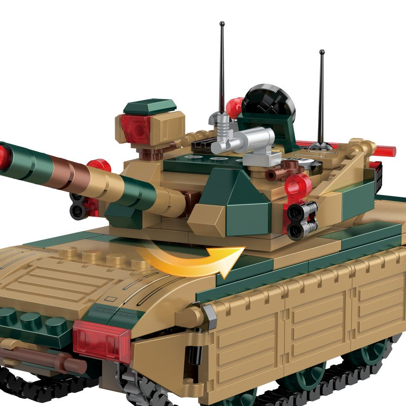 COGO 340PCS Creative Player Transformation Military Series Building Blocks Toys
