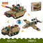 COGO 340PCS Creative Player Transformation Military Series Building Blocks Toys