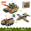 COGO 345PCS Creative Player Transformation Military Series Building Blocks Toys