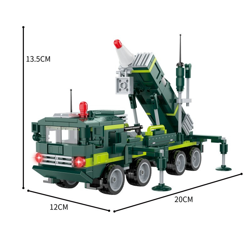 COGO 346PCS Creative Player Transformation Military Series Building Blocks Toys