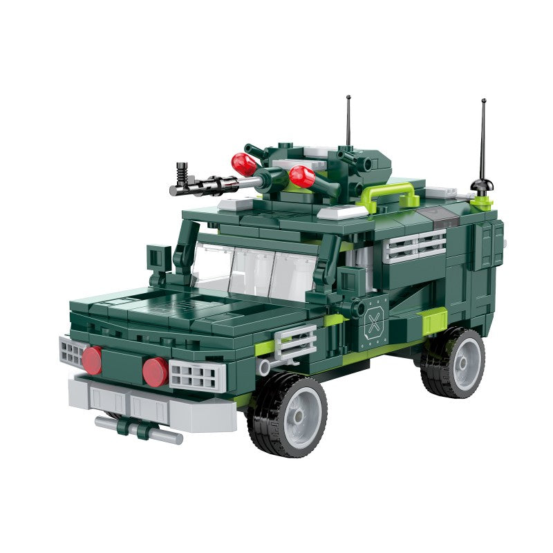 COGO 346PCS Creative Player Transformation Military Series Building Blocks Toys