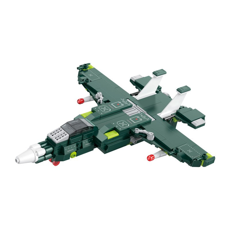 COGO 346PCS Creative Player Transformation Military Series Building Blocks Toys