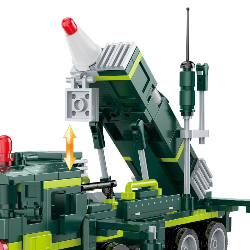 COGO 346PCS Creative Player Transformation Military Series Building Blocks Toys