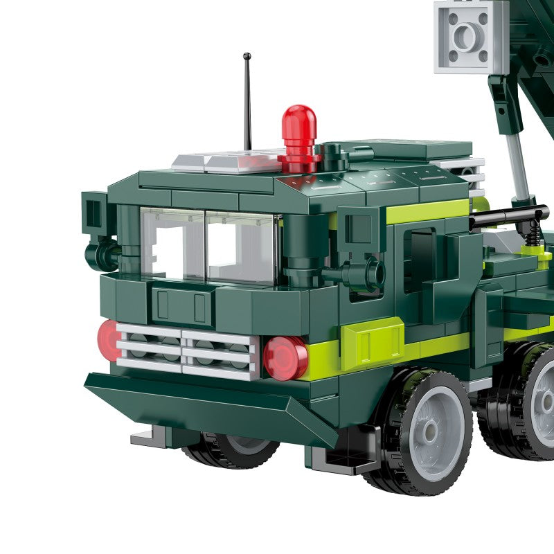 COGO 346PCS Creative Player Transformation Military Series Building Blocks Toys