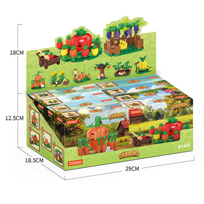 COGO 452PCS Creative Eight Style Farms Building Blocks Toys