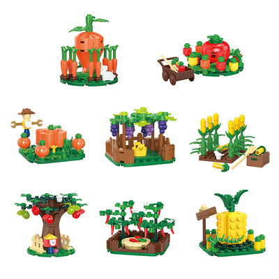 COGO 452PCS Creative Eight Style Farms Building Blocks Toys