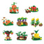 COGO 452PCS Creative Eight Style Farms Building Blocks Toys