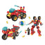 COGO 265PCS Creative Player Transformation Fire Fighting Series Building Blocks Toys