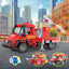 COGO 350PCS Creative Player Transformation Fire Fighting Series Building Blocks Toys