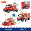 COGO 362PCS Creative Player Transformation Fire Fighting Series Building Blocks Toys