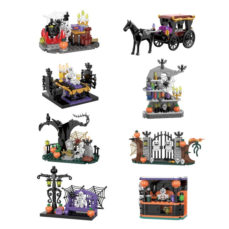 COGO 875PCS Happy Halloween Series Building Blocks Toys
