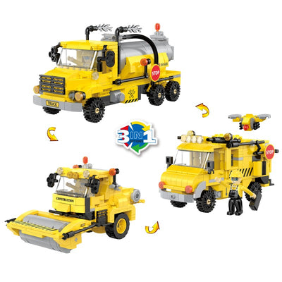 COGO 354PCS Creative Player Series Engineering Vehicle Building Blocks Toys