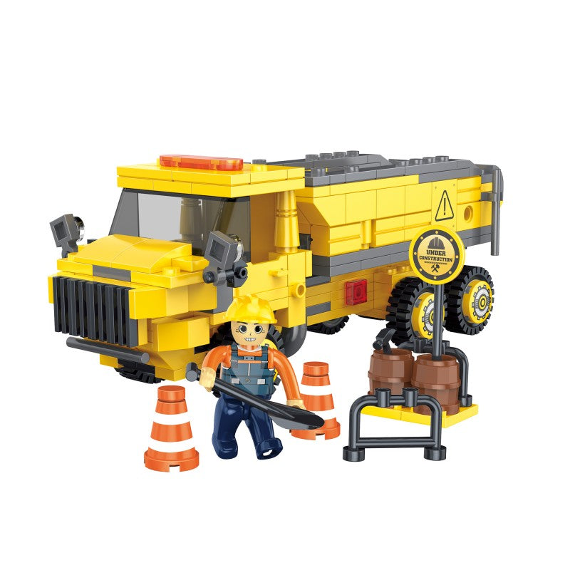 COGO 345PCS Creative Player Series Engineering Vehicle Building Blocks Toys