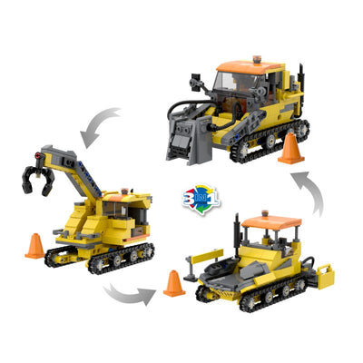COGO 356PCS Creative Player Series Engineering Vehicle Building Blocks Toys