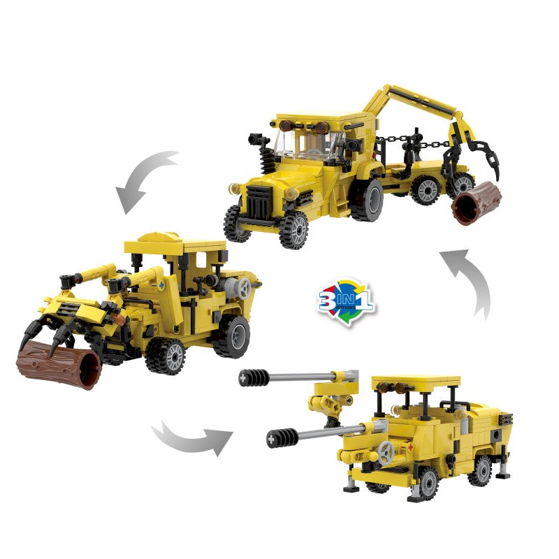 COGO 344PCS Creative Player Series Engineering Vehicle Building Blocks Toys