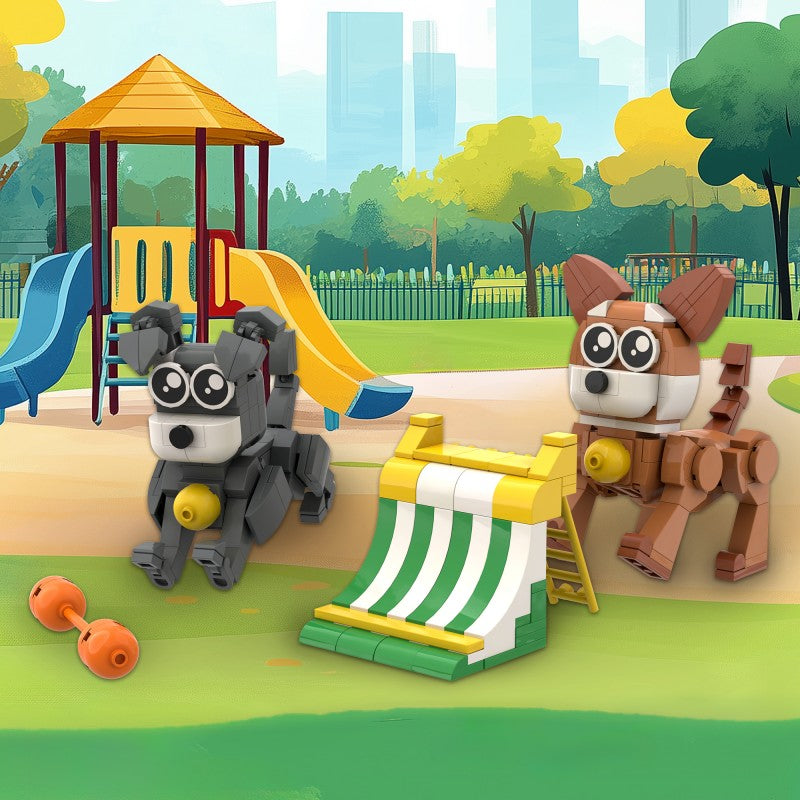 COGO 369PCS Little Friends Series Pet Building Blocks Toys