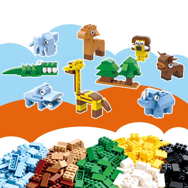 COGO 300PCS Let's Build Series DIY Animal Building Blocks Toys