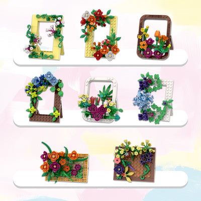 COGO 1046PCS The Florist Series Frame Building Blocks Toys