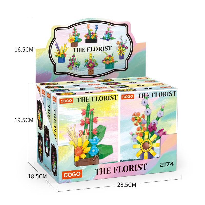 盆栽系列小颗粒积木-迷你插花盆栽/1054PCS