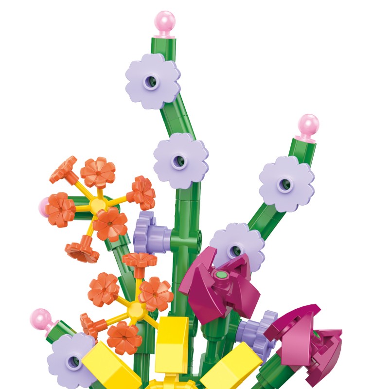 盆栽系列小颗粒积木-迷你插花盆栽/1054PCS