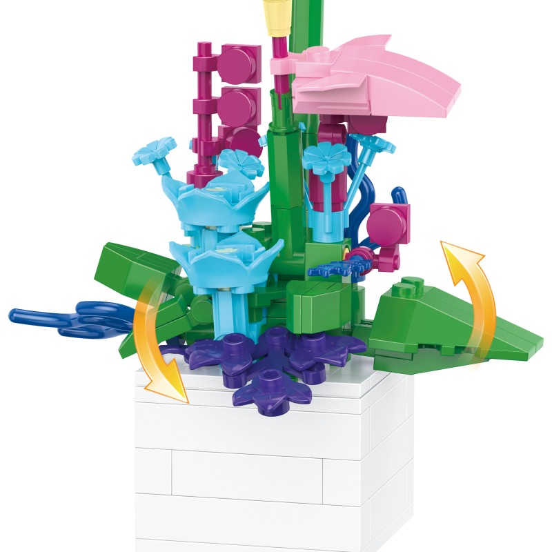 盆栽系列小颗粒积木-迷你插花盆栽/1054PCS