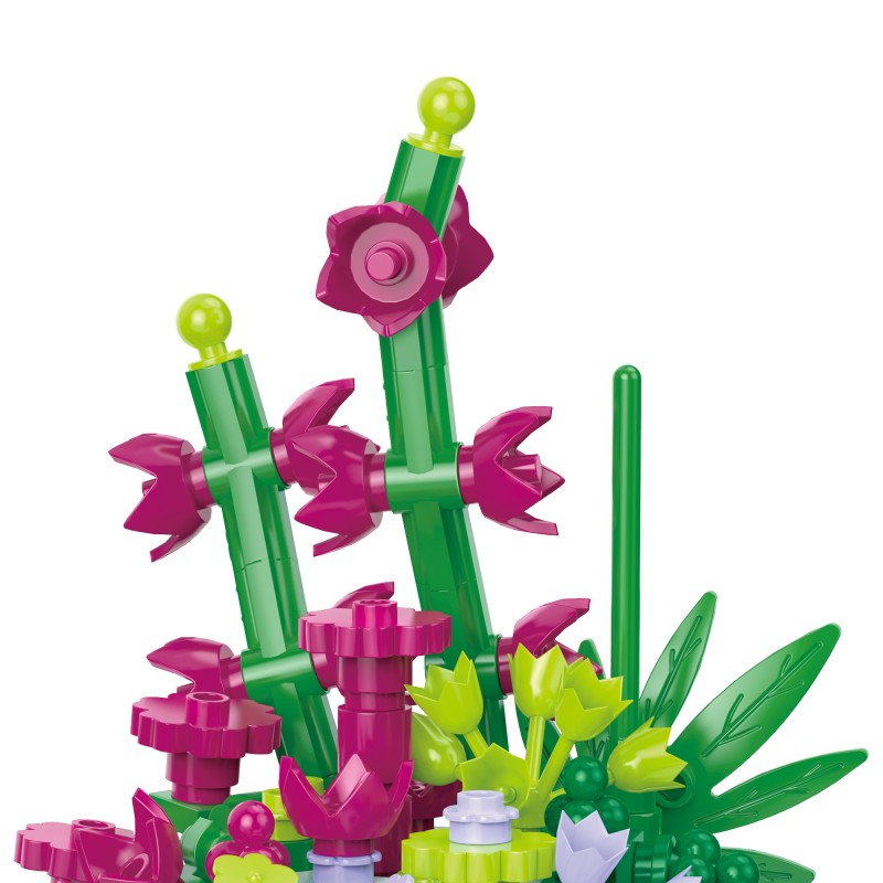 盆栽系列小颗粒积木-迷你插花盆栽/1054PCS