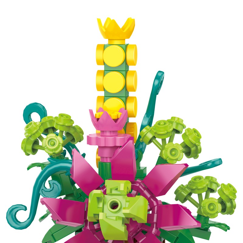 盆栽系列小颗粒积木-迷你插花盆栽/1054PCS