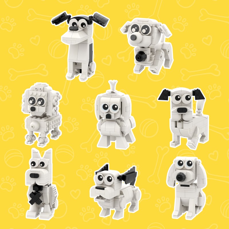 COGO 940PCS Little Friends Series Pet Building Blocks Toys