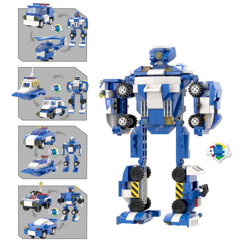 COGO 378PCS Creative Player Series Mini Police Building Blocks Toys