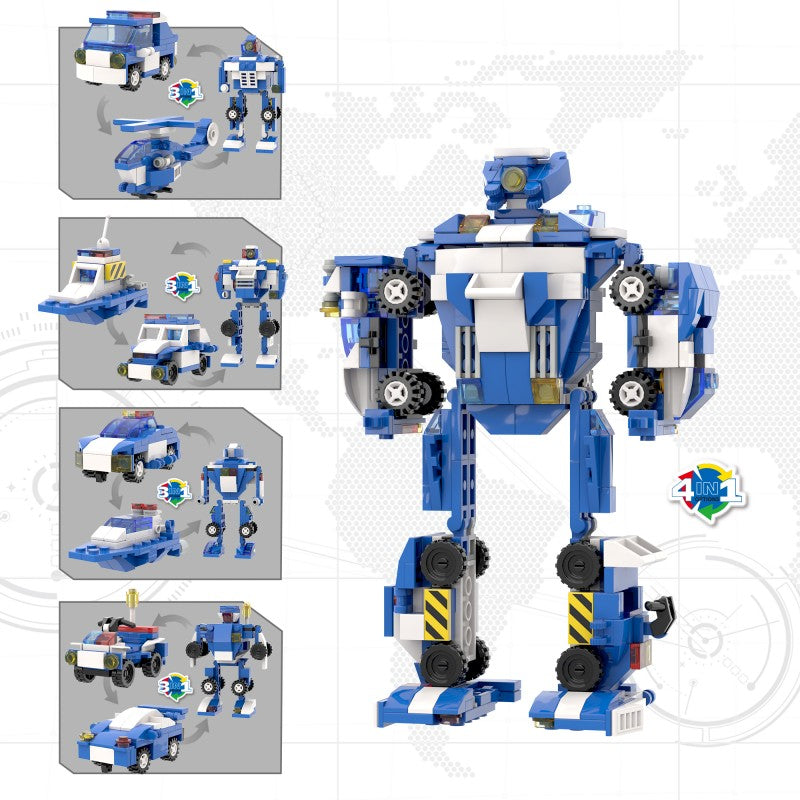 COGO 378PCS Creative Player Series Mini Police Building Blocks Toys