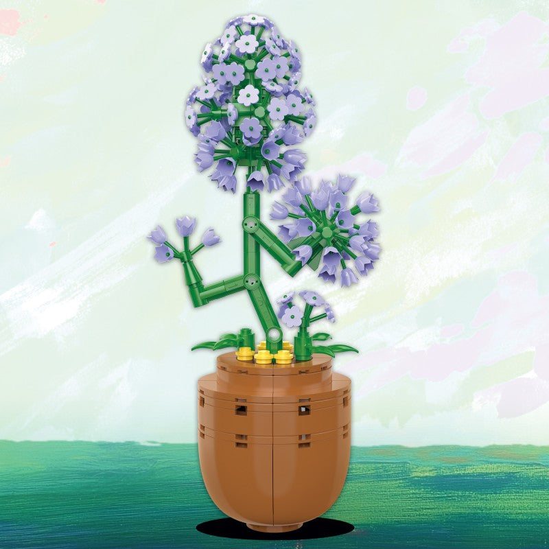 COGO 215PCS The Florist Series Potted Plant Building Blocks Toys