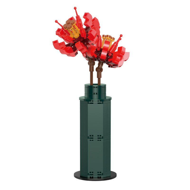 盆栽系列小颗粒积木-石蒜花/206PCS