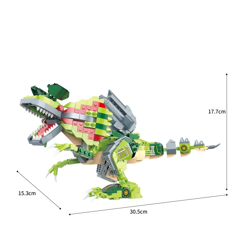 COGO 611PCS Mechanical Dinosaur Series Building Blocks Toys