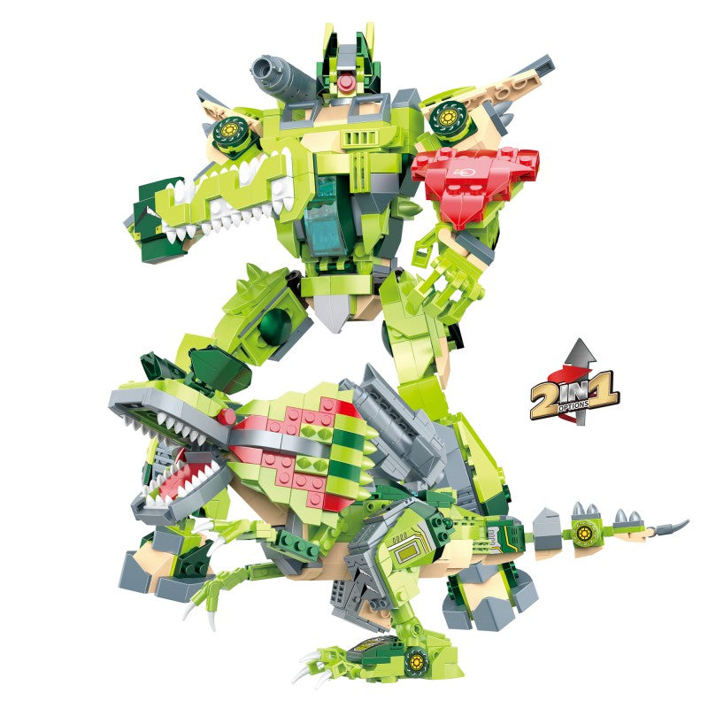 COGO 611PCS Mechanical Dinosaur Series Building Blocks Toys