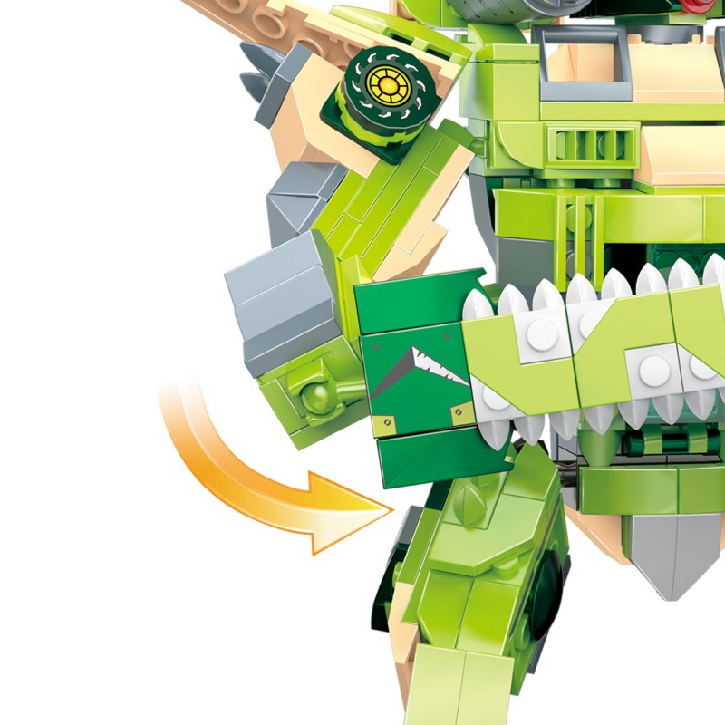 COGO 611PCS Mechanical Dinosaur Series Building Blocks Toys