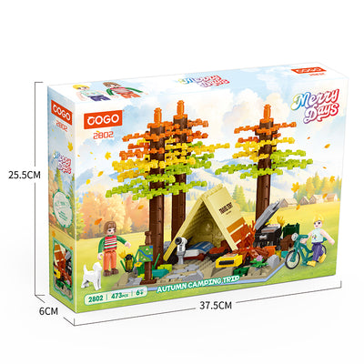 COGO 473PCS Forest Tent Camping Building Blocks Toys