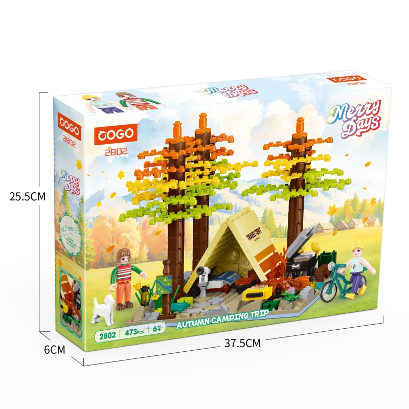 COGO 473PCS Forest Tent Camping Building Blocks Toys