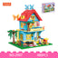 COGO 480PCS Fairytale Dream Warm Summer Butterfly Cottage Building Blocks Toys
