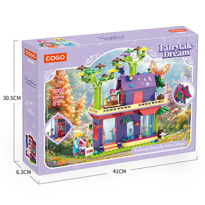 COGO 485PCS Fairytale Dream Forest Fantasy Cottage Building Blocks Toys