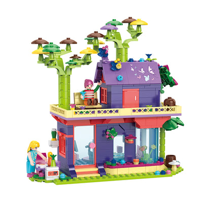 COGO 485PCS Fairytale Dream Forest Fantasy Cottage Building Blocks Toys