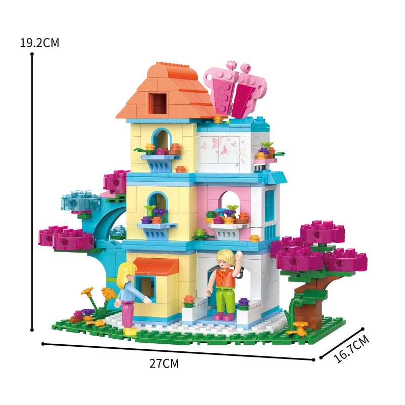 COGO 436PCS Fairytale Dream Fantasy Cottage Building Blocks Toys