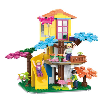 COGO 644PCS Fairytale Dream Secret Slide Cottage Building Blocks Toys