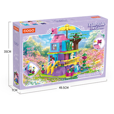 COGO 646PCS Fairytale Dream Butterfly Cottage Building Blocks Toys