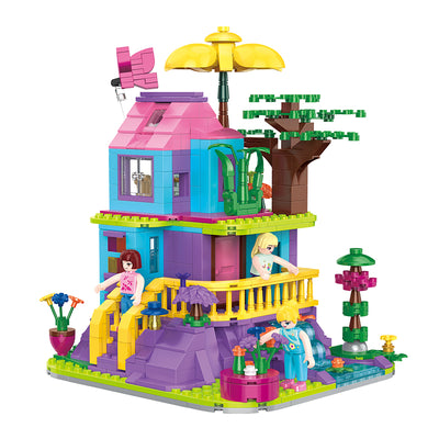 COGO 646PCS Fairytale Dream Butterfly Cottage Building Blocks Toys