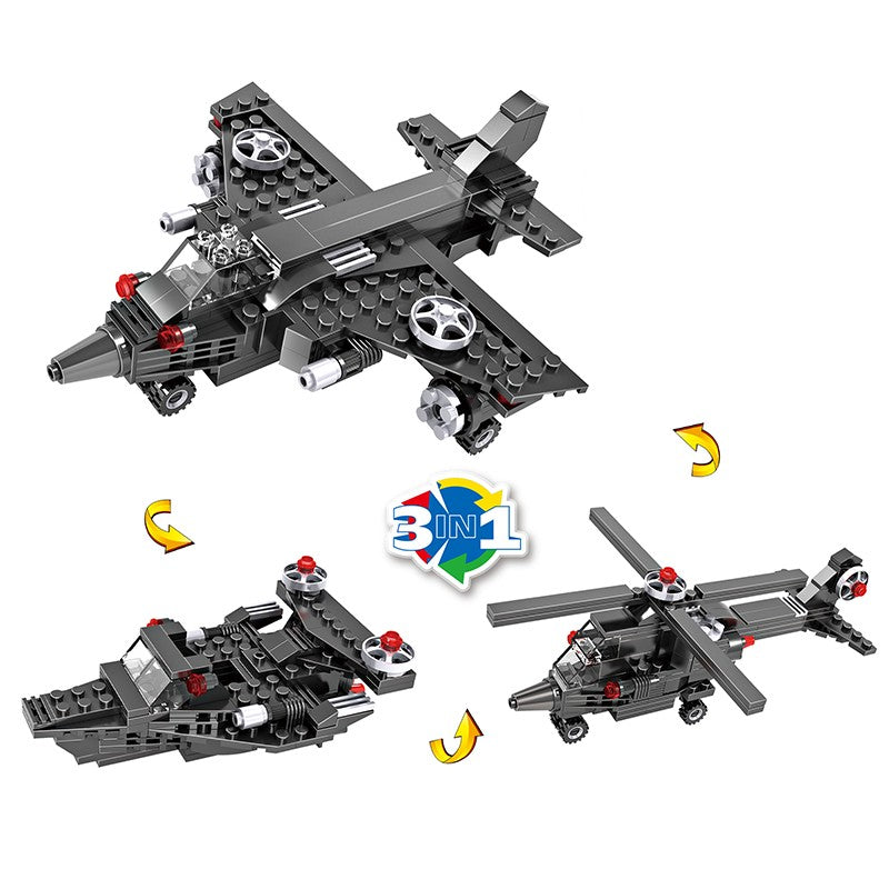 COGO 177PCS Creative One-Change Three-In-One Series Building Block Toys