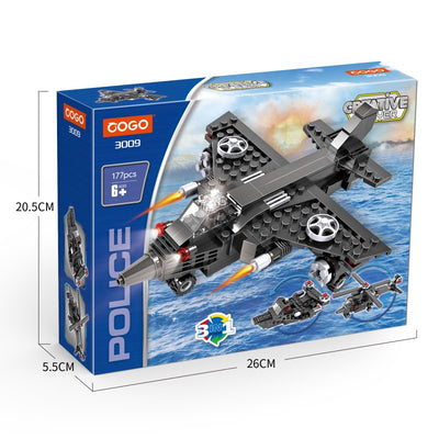 COGO 177PCS Creative One-Change Three-In-One Series Building Block Toys