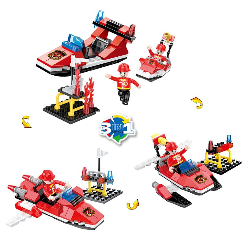 COGO 86-111PCS Eight Fire Building Block Toys