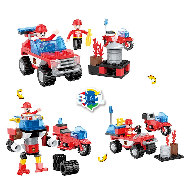 COGO 86-111PCS Eight Fire Building Block Toys