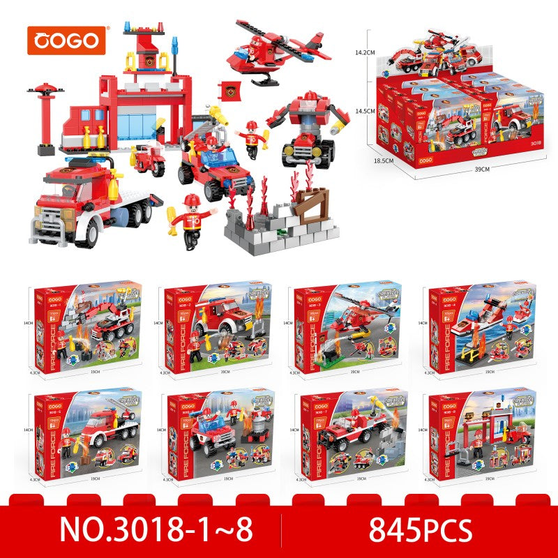 COGO 86-111PCS Eight Fire Building Block Toys
