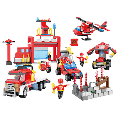 COGO 86-111PCS Eight Fire Building Block Toys